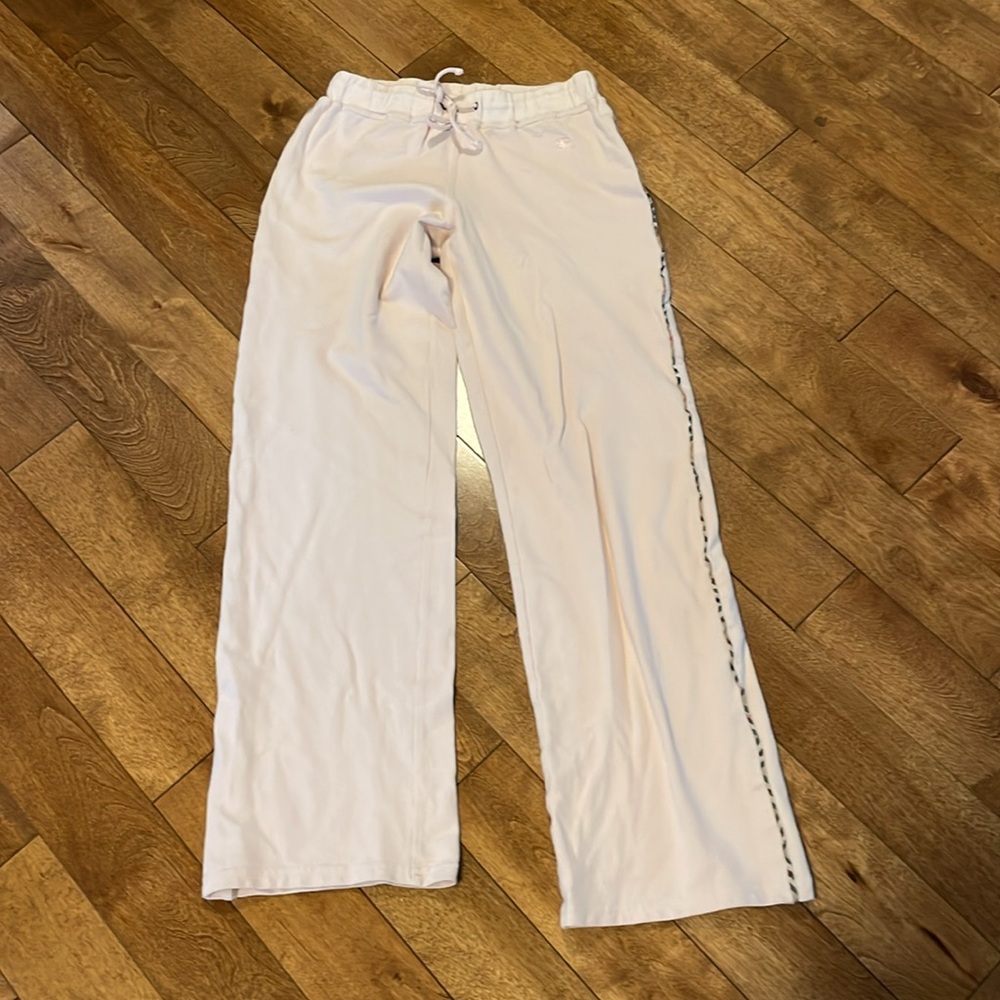 50. Authentic Burberry Blush Pink Small Track Pant with draw string